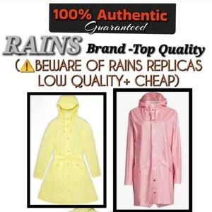 NWT - RAINS brand Rain coat belted (Retails $150) XS and S-L